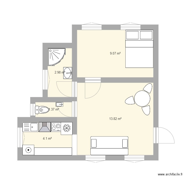 appartement . Plan de 0 pièce et 0 m2