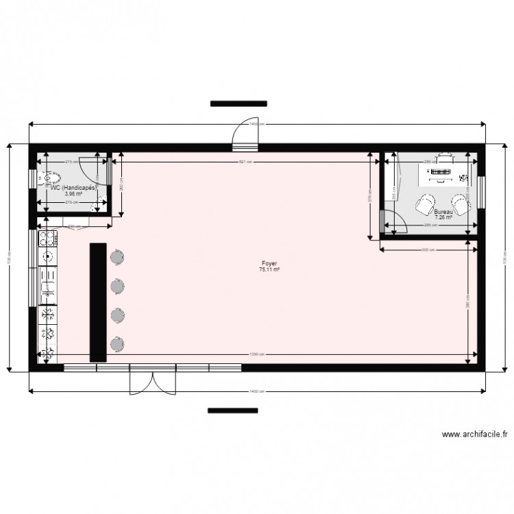 Club House Projet v7. Plan de 0 pièce et 0 m2