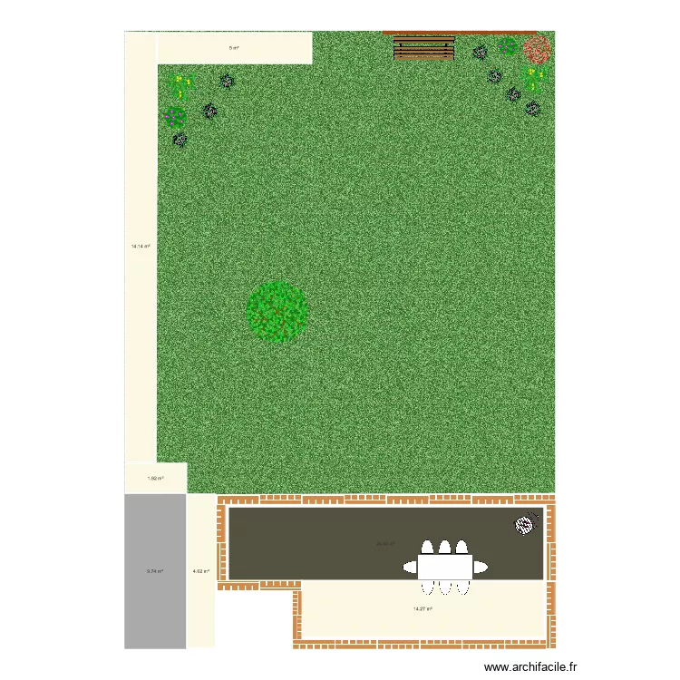 jardin. Plan de jardin. Plan de