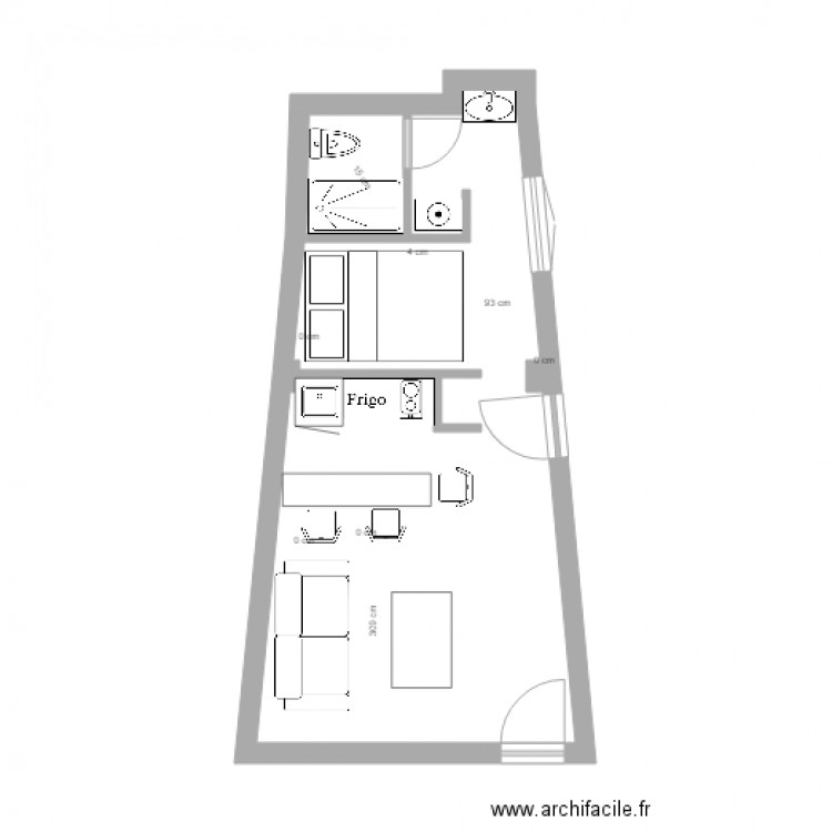 ermitage appart. Plan de 0 pièce et 0 m2