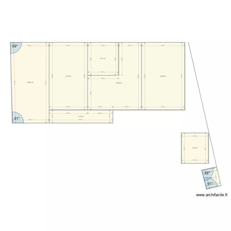 chiquot 1337 vierge. Plan de 