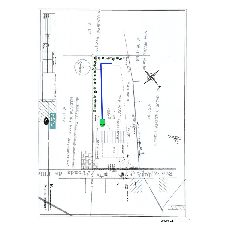 MOUNES. Plan de 0 pièce et 0 m2