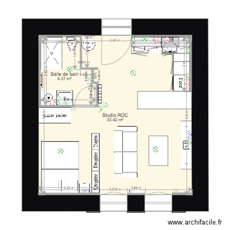 Studio Morgane BELLEC Indice A. Plan de 0 pièce et 0 m2