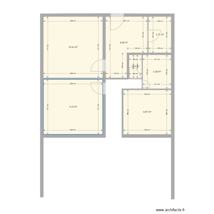 corine. Plan de 0 pièce et 0 m2