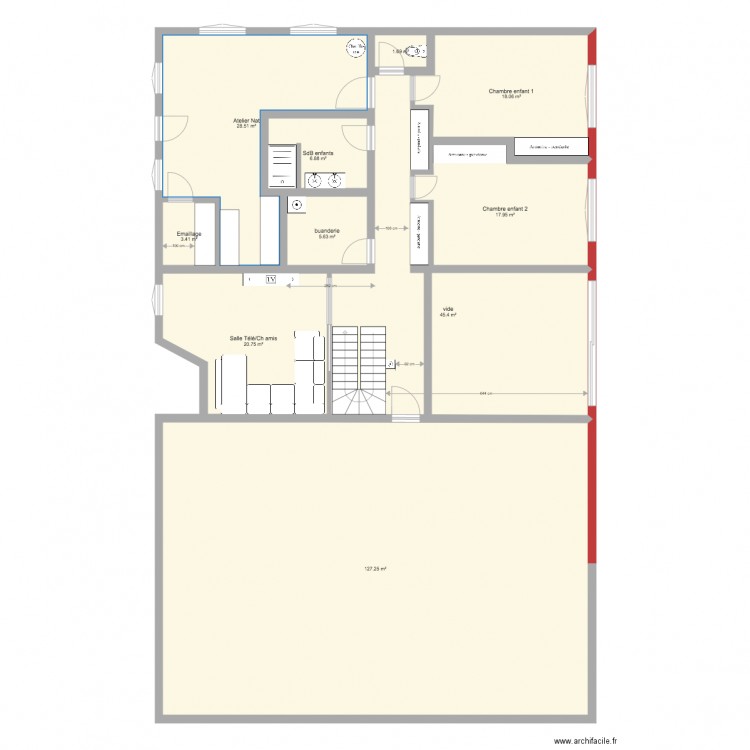 Grange SJS v10 1 étage. Plan de 0 pièce et 0 m2