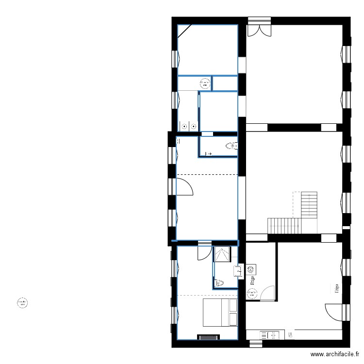 Casa del Parroco version 8. Plan de 0 pièce et 0 m2