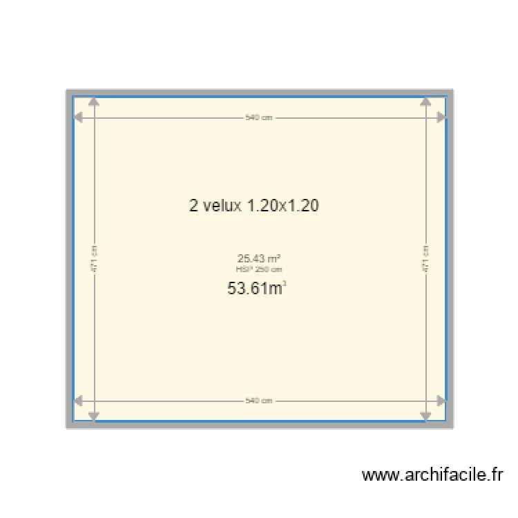 diane chambre 2eme. Plan de 
