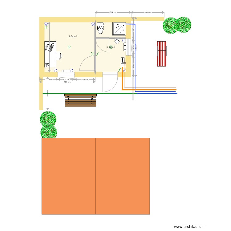 chaletplan18. Plan de 0 pièce et 0 m2