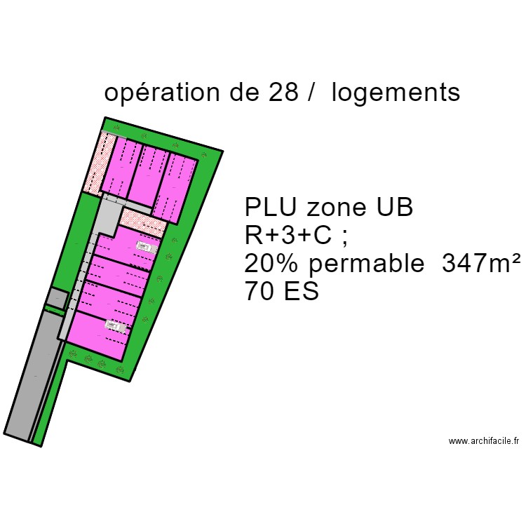 TESSIER STE MARIE PLS. Plan de 16 pièces et 1570 m2