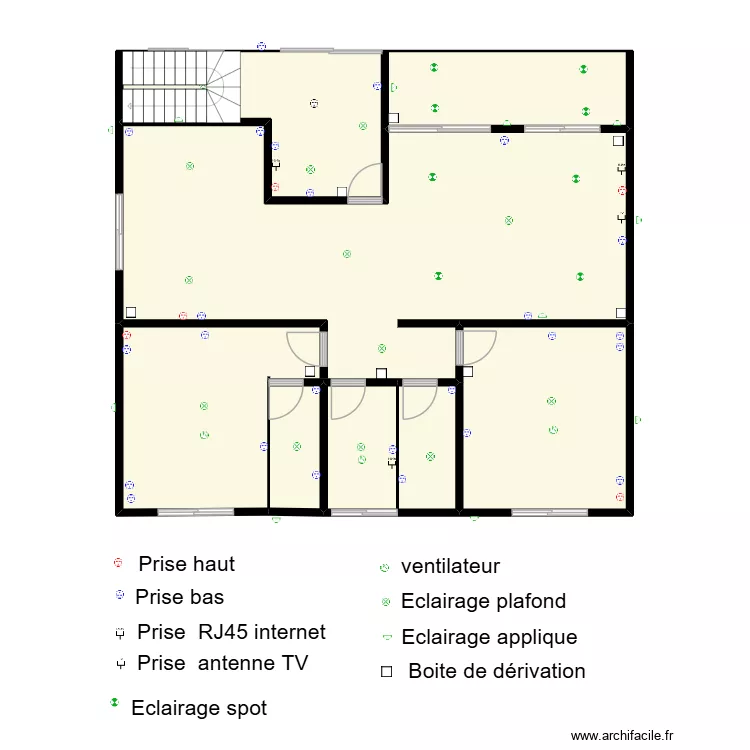 Rectification RDC maison L. Plan de 
