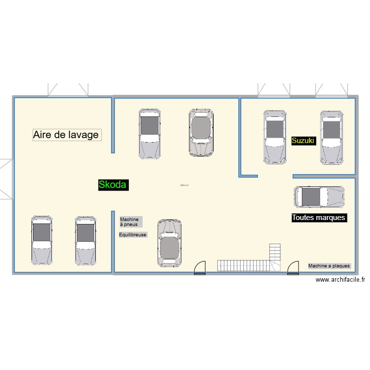 PLAN ATELIER. Plan de 1 pièce et 330 m2