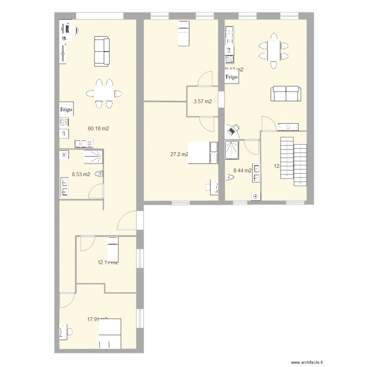 haxo 2ème. Plan de 0 pièce et 0 m2
