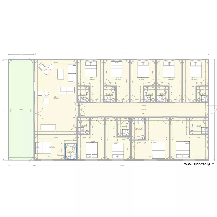 Hotel Duekue. Plan de Hotel Duekue. Plan de