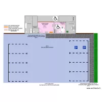 LES PETITS PAS DE LA ROSE apr&egrave;s travaux vue parking
