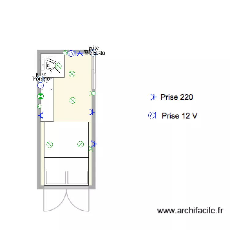 Plan &eacute;lectrique camion. Plan de 