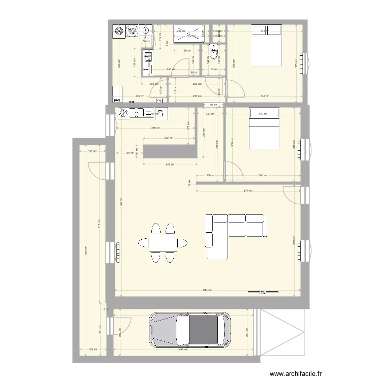 petite maison. Plan de 