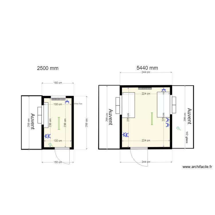 Billetterie 1 bis. Plan de 