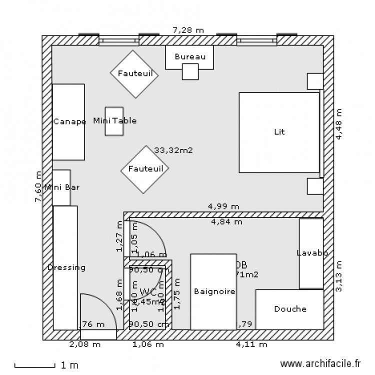 Chambre news. Plan de 0 pièce et 0 m2