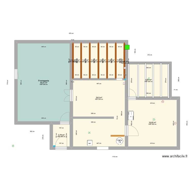 Fromagerie 1 Panneaux sandwich. Plan de 0 pièce et 0 m2
