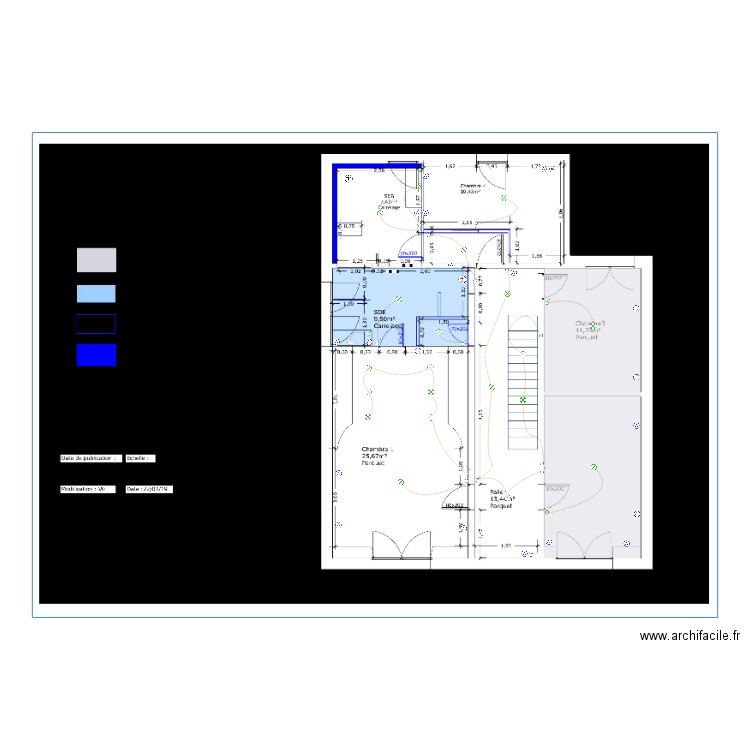 PERIA ETAGE. Plan de 0 pièce et 0 m2