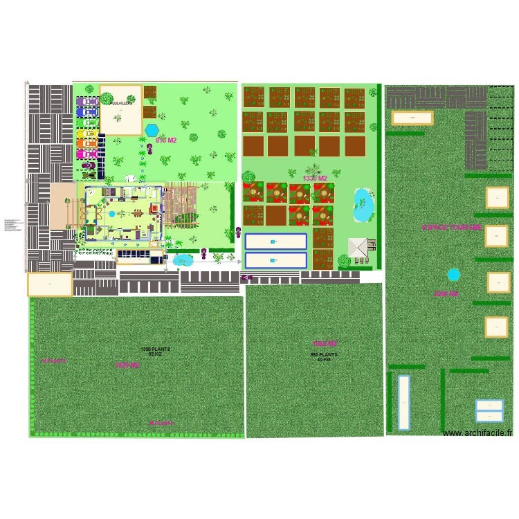 HACIENDA 1800M2 AGRIC. Plan de 0 pièce et 0 m2