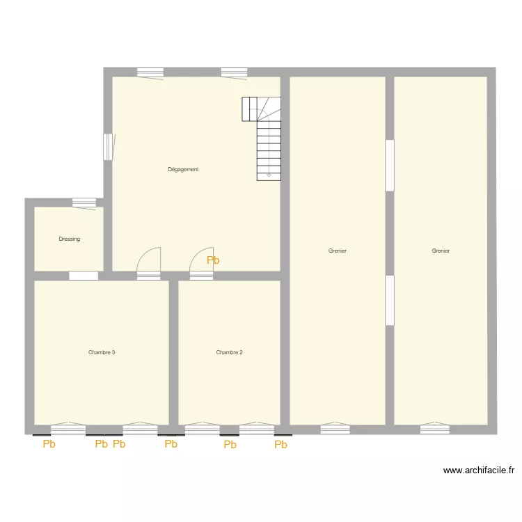 Croquis CHIHA Etage. Plan de 