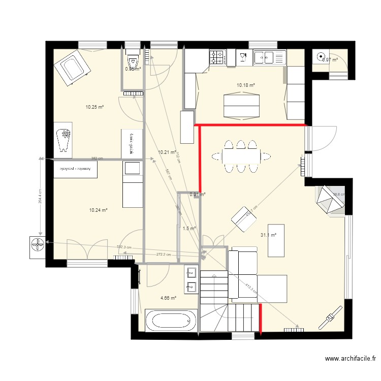 Projet P Etat projet 3 chauffage. Plan de 0 pièce et 0 m2