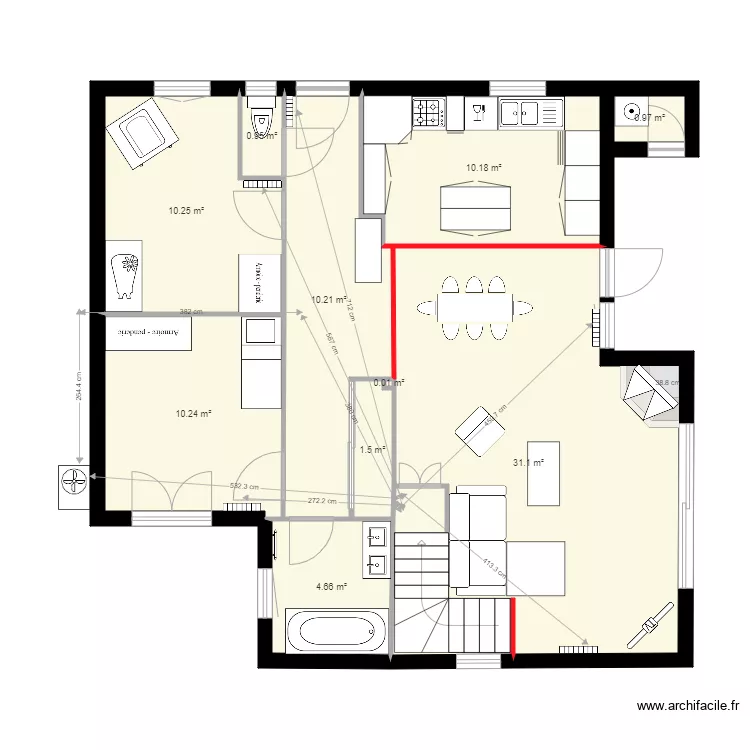 Projet P Etat projet 3 chauffage. Plan de 