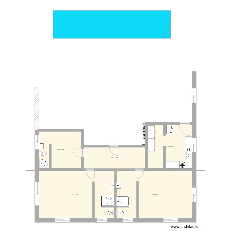 Chicoa House without furnitures. Plan de 0 pièce et 0 m2