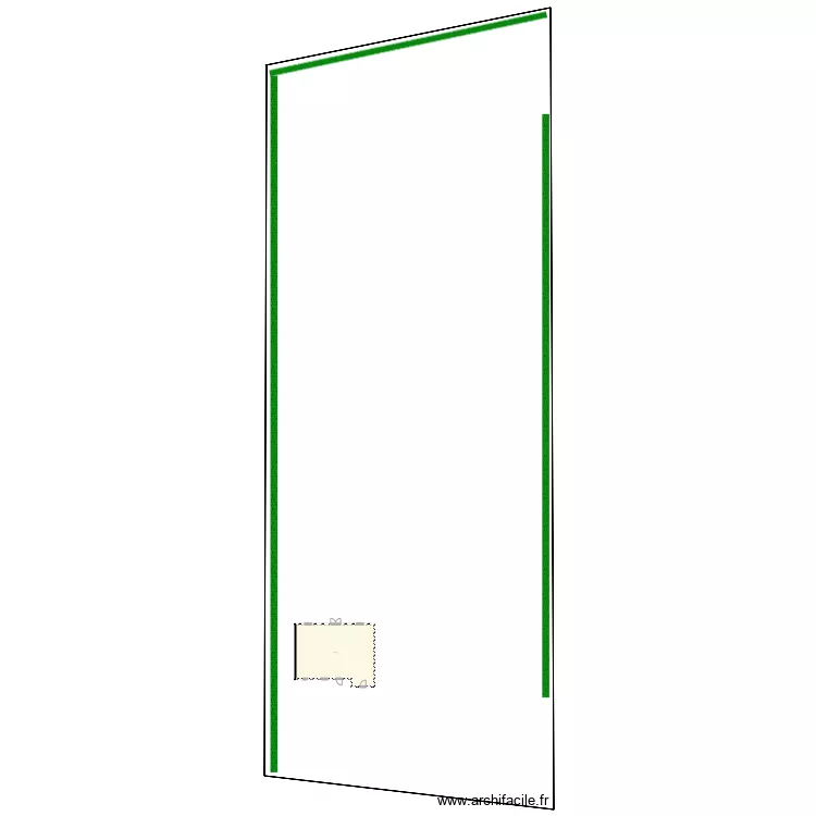 Plan maison et cours. Plan de 