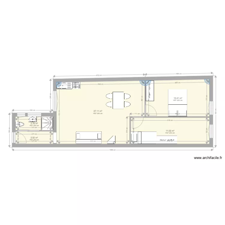 33 Gravilliers evolution. Plan de 