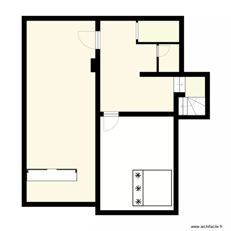 SARL DADA ALIMENTATION COURNEUVE SOUS SOL. Plan de 
