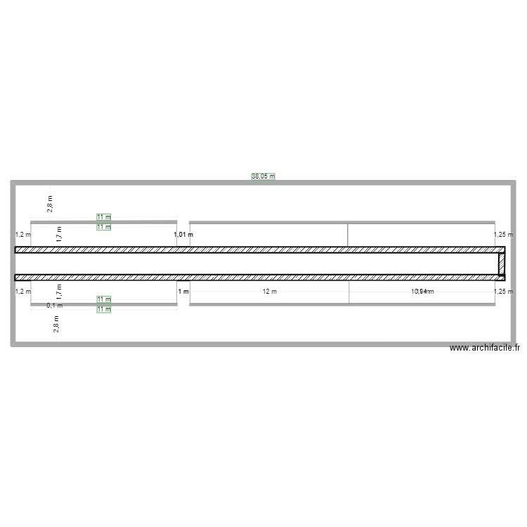 damien. Plan de 1 pièce et 446 m2