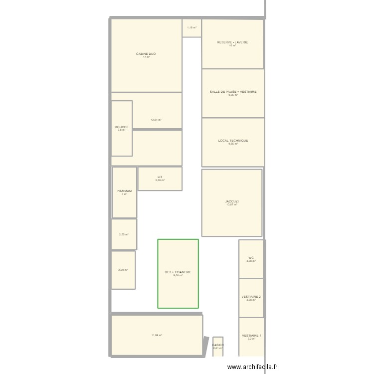 SPA. Plan de 0 pièce et 0 m2