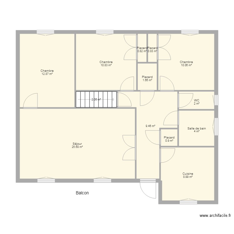 BONNELLE Marols. Plan de 0 pièce et 0 m2