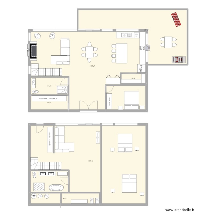 rez-de-chaussé - Chantal. Plan de 0 pièce et 0 m2