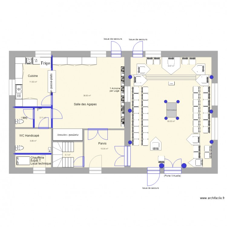 Nouveau Temple Hotel Pasquier V3. Plan de 0 pièce et 0 m2
