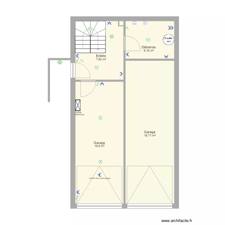 Plan studio rdc elec. Plan de 