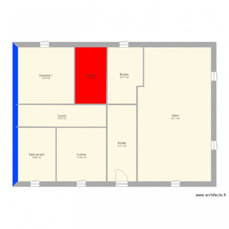 DELALANDE. Plan de 24 pièces et 337 m2