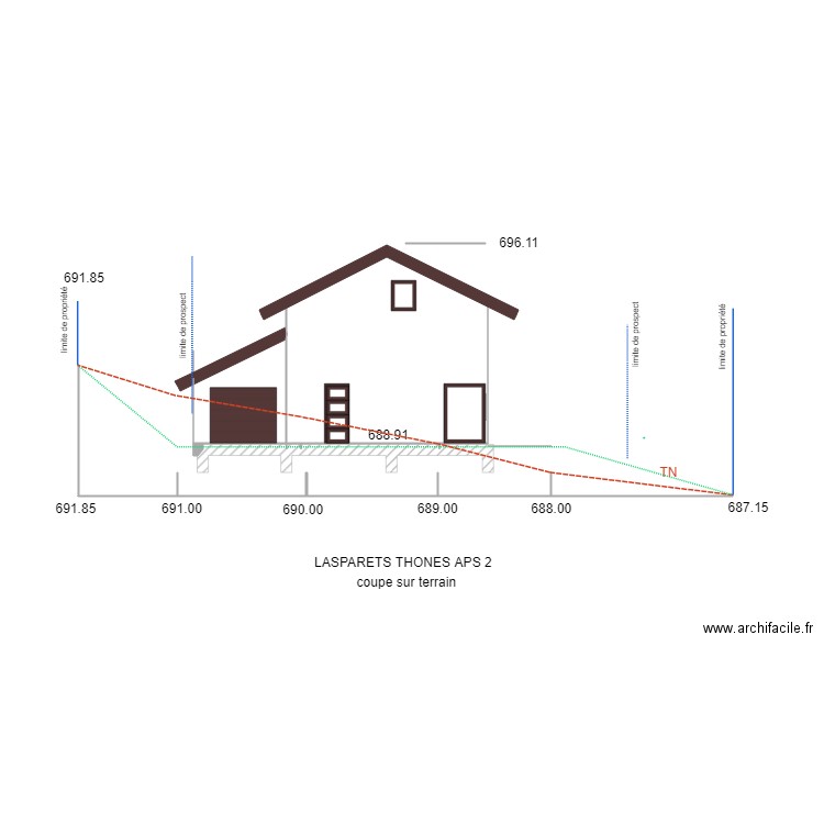 laspalets. Plan de 0 pièce et 0 m2