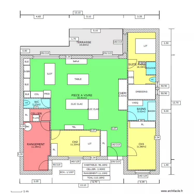 BAZAILLES 1. Plan de BAZAILLES 1. Plan de