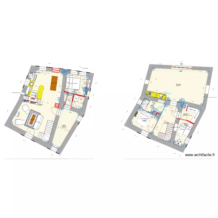 13_plan_projet_terrasse_Rivi&egrave;res. Plan de 