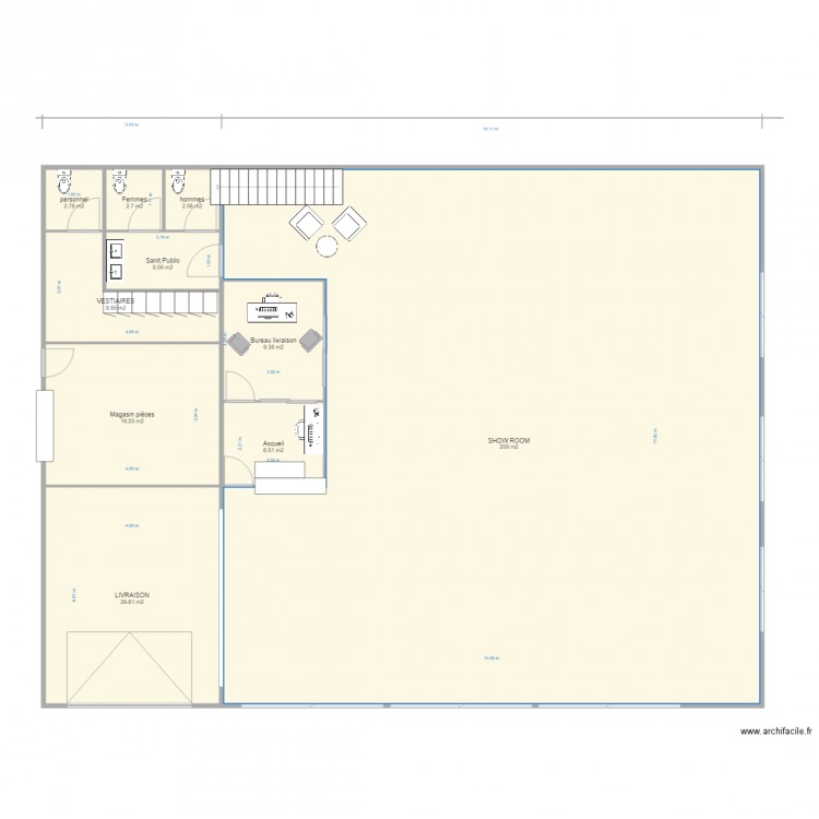 REZ DE CHAUSSEE TRAMES 1 à 4. Plan de 0 pièce et 0 m2