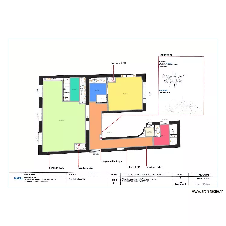 St&eacute; CGED MELUN. Plan de 