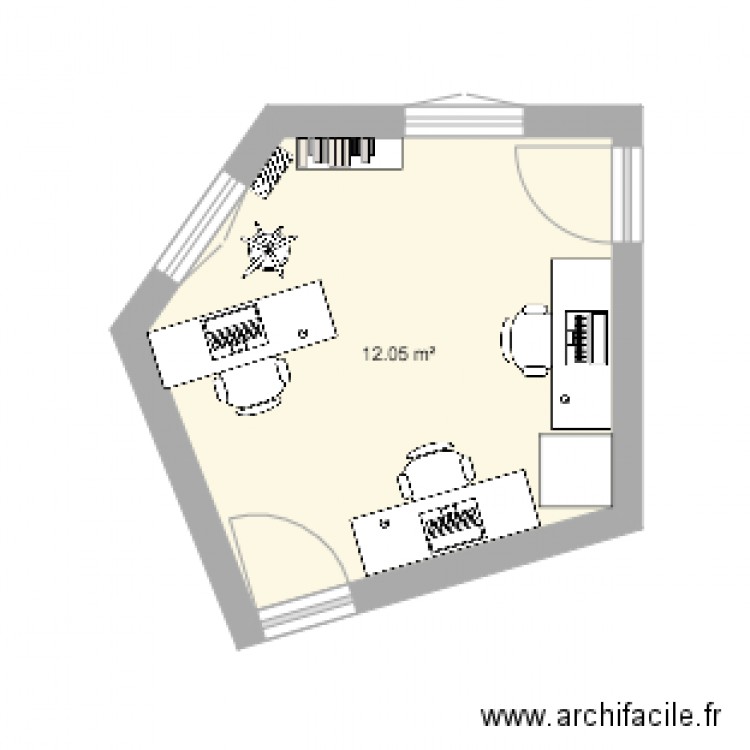 bureau 2 . Plan de 0 pièce et 0 m2