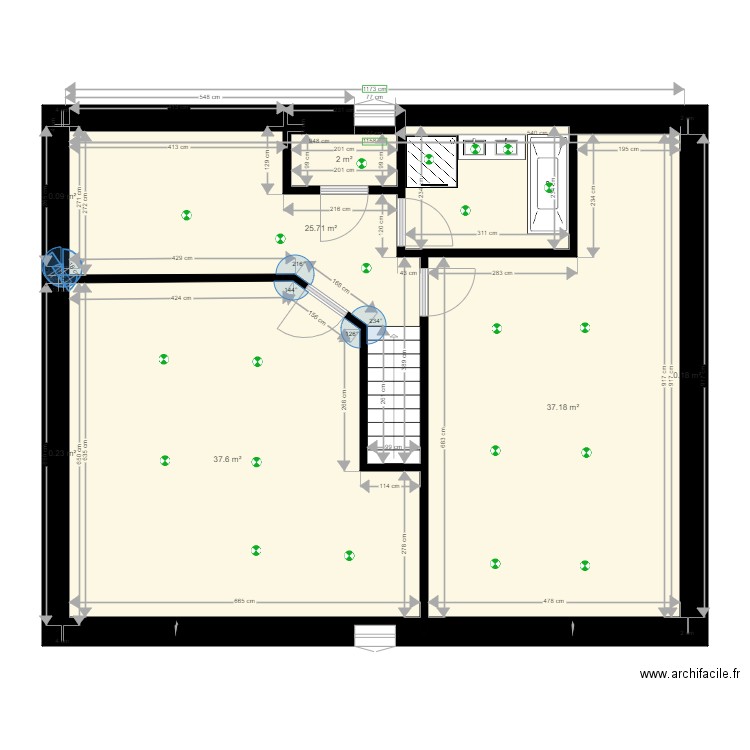 etage Carignan avec plan electrique. Plan de 0 pièce et 0 m2