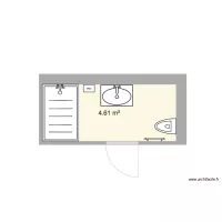 Salle de bain V1 douche 140x90