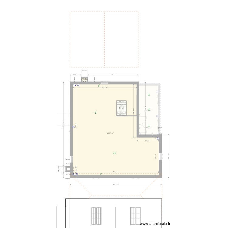Oasisasisproj2. Plan de 41 pièces et 256 m2
