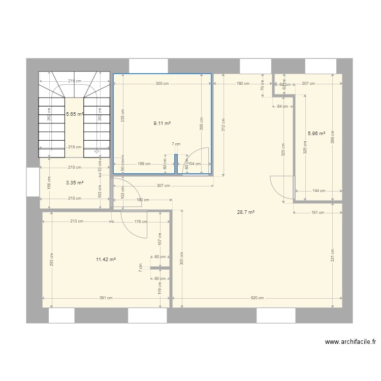 Etage La Pallice V3. Plan de 0 pièce et 0 m2