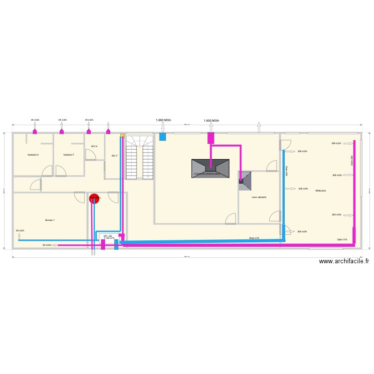 BANL Ventil Etg. Plan de 0 pièce et 0 m2